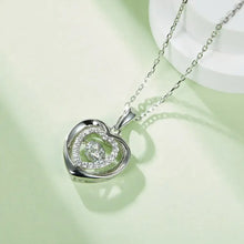 Moissanite 925 Sterling Silver Heart Necklace Necklaces