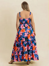 Plus Size Printed Square Neck Cami Dress Casual Dresses