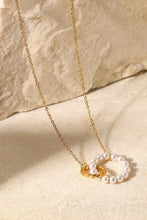 Pearl Hoop Link Pendant Necklace Necklaces
