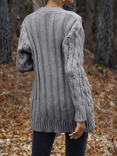 Cable-Knit Button Down Cardigan Woman Outerwear