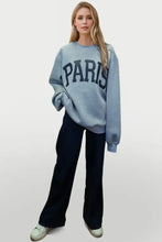Basic Bae PARIS Round Neck Long Sleeve Air Scuba Sweatshirt Woman Sweatshirts