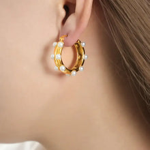 Synthetic Pearl 18K Gold-Plated Earrings Style C Gold One Size Earrings