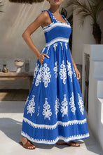 Printed Square Neck Cami Dress Casual Dresses