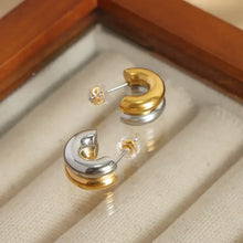 18K Gold-Plated C-Hoop Earrings Earrings