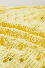 Openwork V-Neck Long Sleeve Cardigan Woman Outerwear