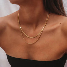 Double Layered Chain Necklace Gold One Size Fashion Jewelry