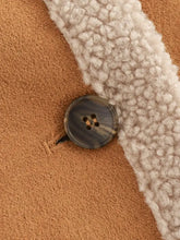 Fuzzy Collared Neck Long Sleeve Jacket Woman Outerwear