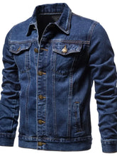 Men's Button Down Long Sleeve Denim Jacket Medium Woman Denim Tops