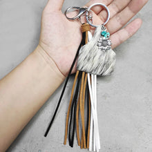 Turquoise Fringe Detail Key Chain Style H One Size Key Chain