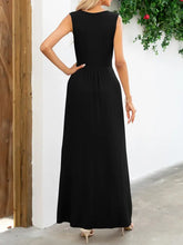 Surplice Neck Sleeveless Maxi Dress Woman Maxi Dress
