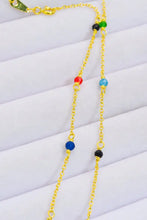 18K Gold-Plated Multicolored Bead Necklace Necklaces