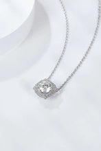 1 Carat Moissanite Flower Shape Pendant Chain Necklace Necklaces