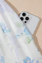 Floral Smocked High Waist Double Ruffle Sleeveless Long Dress Casual Dresses