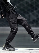 Men's Plus Size Casual Cargo Joggers with Elastic Cuffs Woman Sweatpants