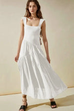 Square Neck Wide Strap Dress Casual Dresses