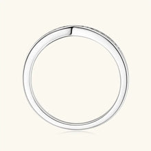 925 Sterling Silver Inlaid Moissanite Ring Rings