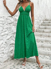 Crisscross Back Smocked Maxi Cami Dress Woman Maxi Dress