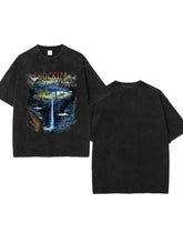 Men's Graphic Round Neck Half Sleeve T-Shirt Mens Tops