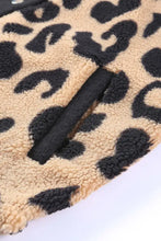 Leopard Button Up Long Sleeve Jacket Woman Outerwear
