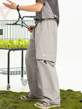 Men's Plus Size Drawstring Pants with Pockets Gray Woman Sweatpants
