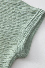 Solid Color Textured Crinkle Short Sleeve T Shirt Dress Casual Dresses