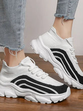 Mesh Round Toe Platform Athletic Woman Athletic Shoes