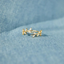 925 Sterling Silver Leaf Open Ring Rings