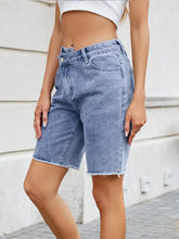 Raw Hem Denim Shorts Denim Shorts