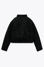 Snap Down Baseball Collar Jacket Woman Outerwear