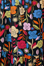 Printed V-Neck Half Sleeve Midi Dress Maxi Dresses