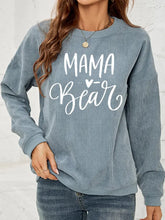 MAMA Graphic Round Neck Sweatshirt Woman Sweatshirts