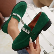 Round Toe Block Heels Loafers Woman Loafers