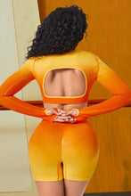 Gradient Sports Top and Shorts Set Woman Activewear