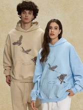 Men's Graphic Long Sleeve Hoodie with Kangaroo Pocket Mens Tops