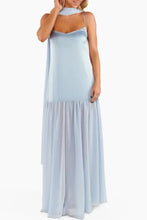 Adjustable Strap Maxi Cami Dress with Scarf Woman Maxi Dress