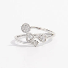 925 Sterling Silver Inlaid Zircon Ring Silver Rings