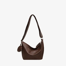 PU Leather Crossbody Bag with Small Purse Chocolate One Size Handbags