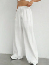 Drawstring Wide Leg Pants Woman Pants