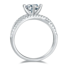 1 Carat Moissanite 925 Sterling Silver Ring Fine Jewelry