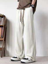 Men's Plus Size Casual Wide Leg Drawstring Pants Woman Sweatpants