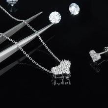 Moissanite 925 Sterling Silver Heart Necklace Necklaces