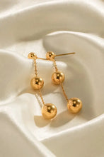 Ball Bead and Chain Stainless Steel Earrings Earrings