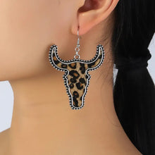 Alloy Animal Print Cow Head Earrings Earrings