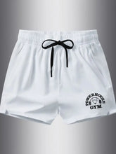 Men's Plus Size Drawstring Shorts White Mens Bottoms