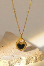 Contrast Heart Pendant Necklace Necklaces