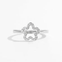 925 Sterling Silver Inlaid Zircon Ring Silver Rings