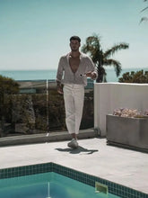 Men's Full Size Casual Linen Button Down Shirt Plus Size Mens Tops