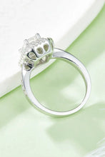 Adored 1 Carat Moissanite 925 Sterling Silver Side Stone Ring Rings