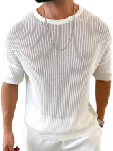 Men's Round Neck Drop Shouler Knit Top Mens Tops
