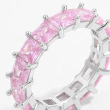 925 Sterling Silver Inlaid Zircon Ring Rings